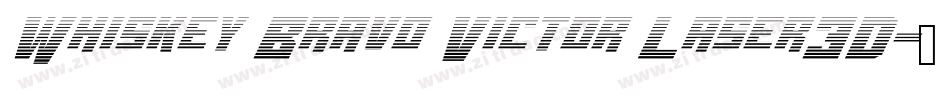 Whiskey Bravo Victor Laser3D字体转换